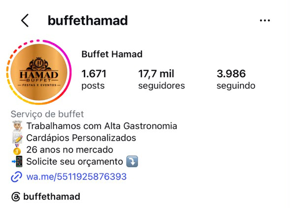 Imagem do cliente Buffet Hamad