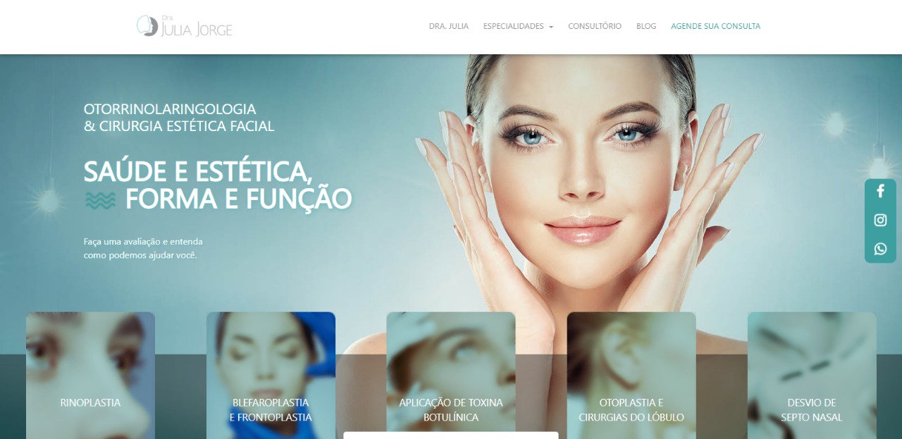 Imagem do site Dra. Júlia Jorge
