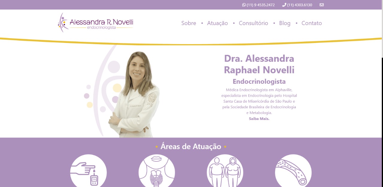 Imagem do site Alessandra Novelli