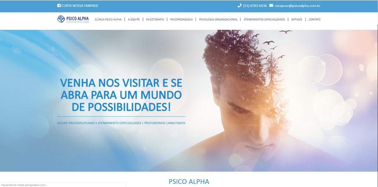 Imagem do site PSICOALPHA